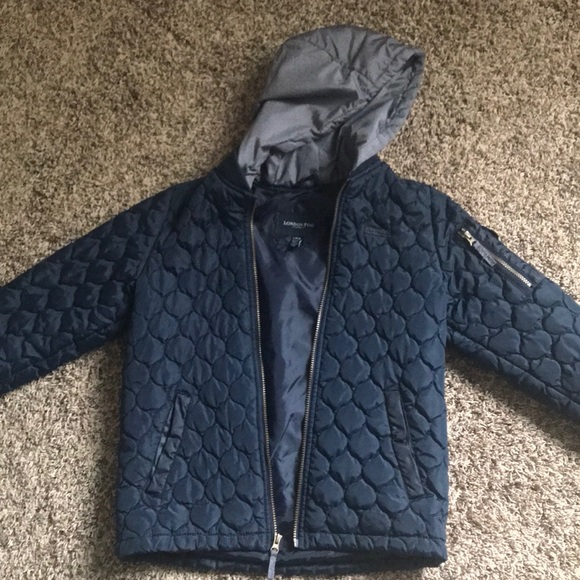 London Fog winter jacket. Normal wear. Beautiful color blue. - Picture 1 of 5
